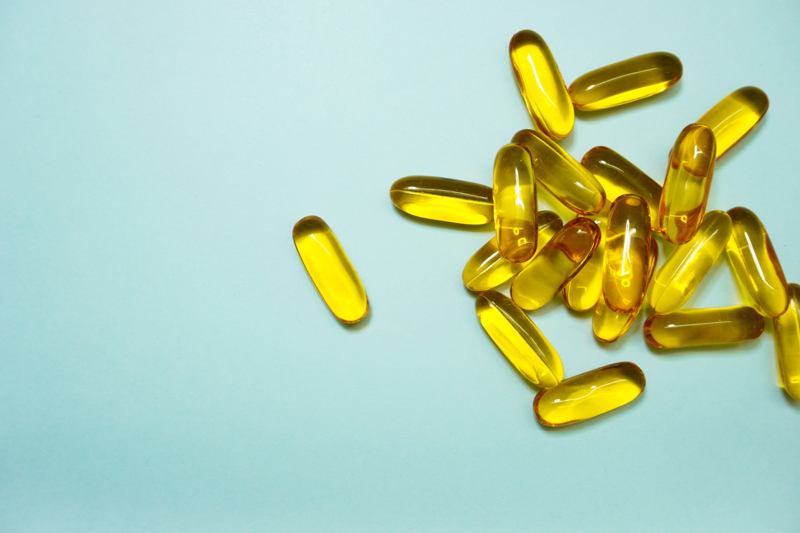 Pills of omega-3 fish oil