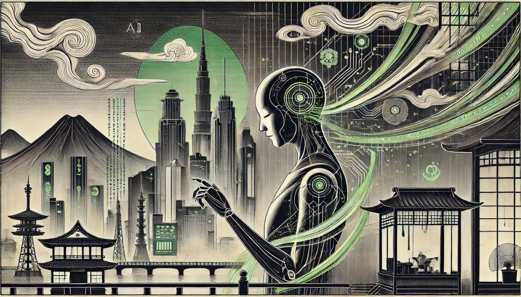 AI-figure-interacting-with-images-and-text-blending-Ukiyo-e-and-Art-Nouveau-styles-1024x585 Meta’s Llama 3.2: How AI Just Got Real – And Why It’s Leaving Competitors in the Dust