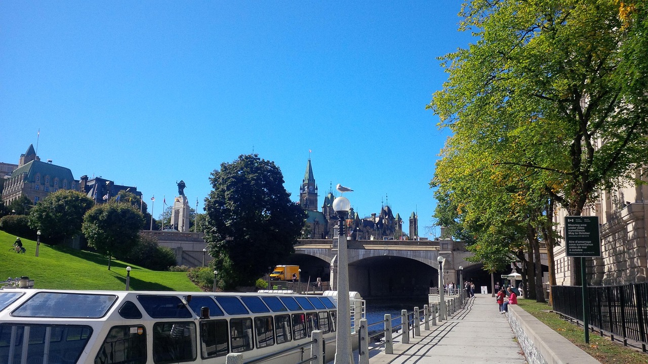 ottawa, canal, blue sky, trees, walk way, stroll, relaxation, nature, summer, blue walking, ottawa, ottawa, ottawa, ottawa, ottawa