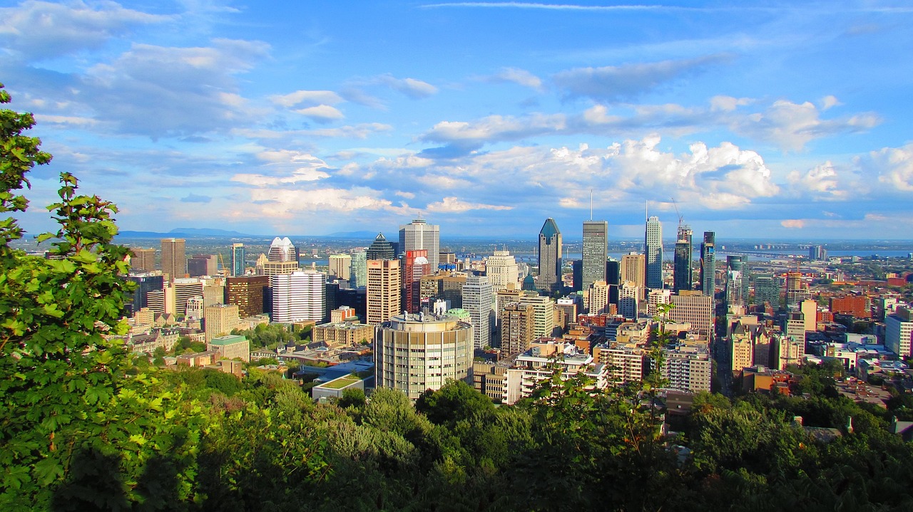 montreal, canada, urban landscape, buildings, apartments, clouds, sunny, office buildings, city, sky view, montreal, montreal, montreal, montreal, montreal
